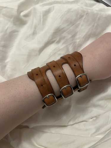 [希少]Maison Margiela / leather bangle Maison margiela leather bracelet - Gem