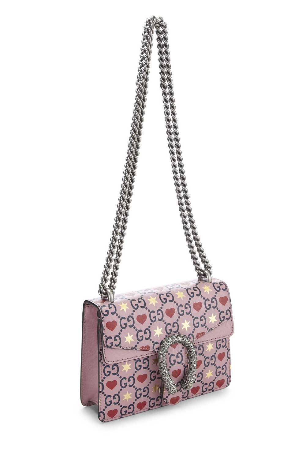 Pink Leather Valentine Dionysus Shoulder Bag Medi… - image 2