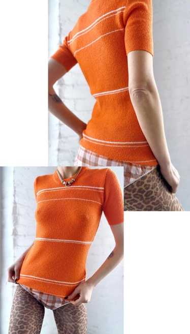 60s Italian stripe knit tee