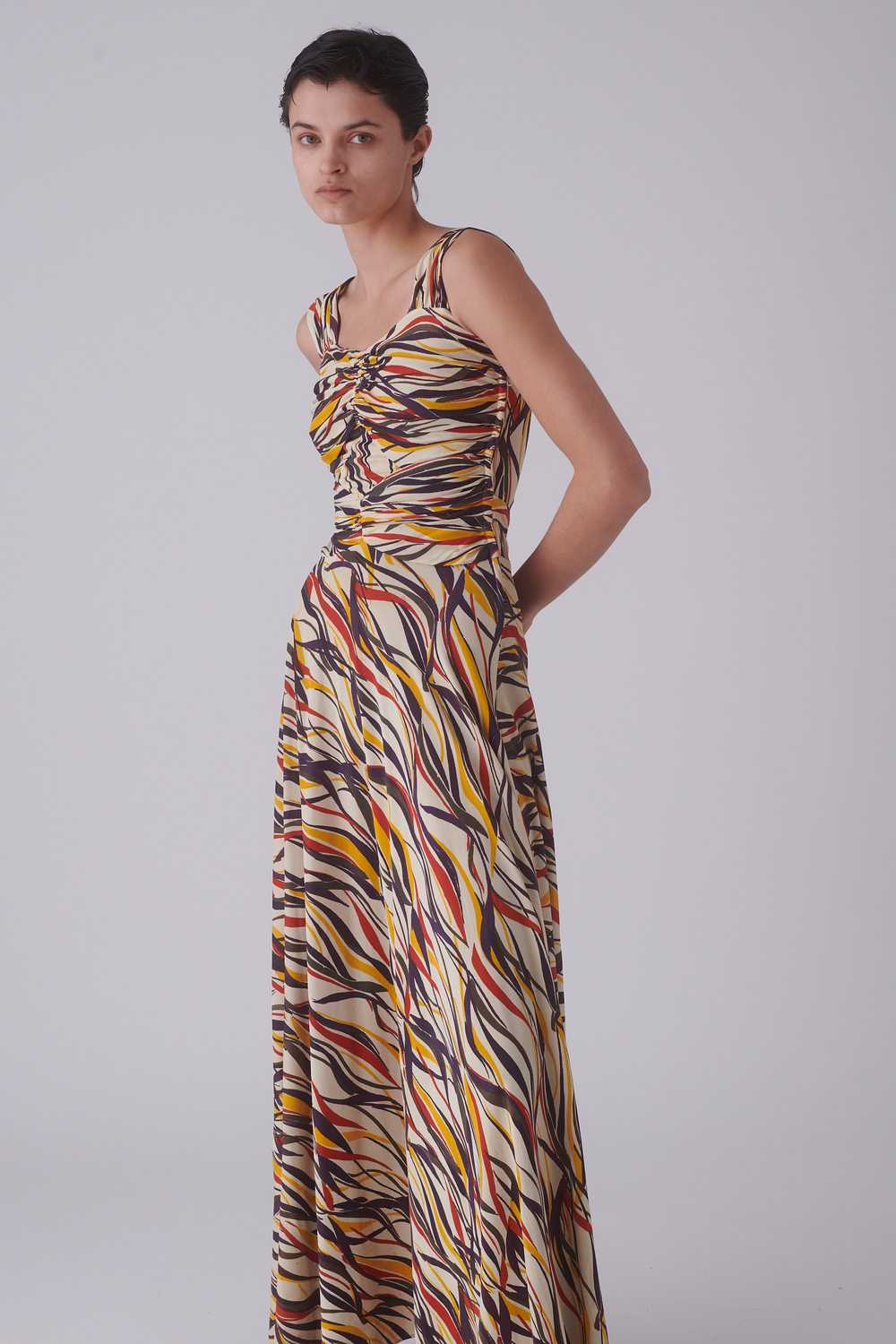 1930s Print Gown - image 1