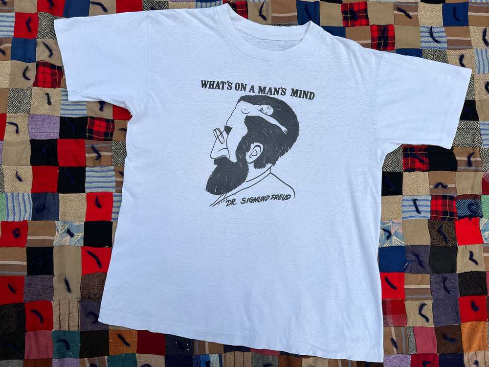 Vintage 1970's 1980's Sigmund Freud T-Shirt, What… - image 3