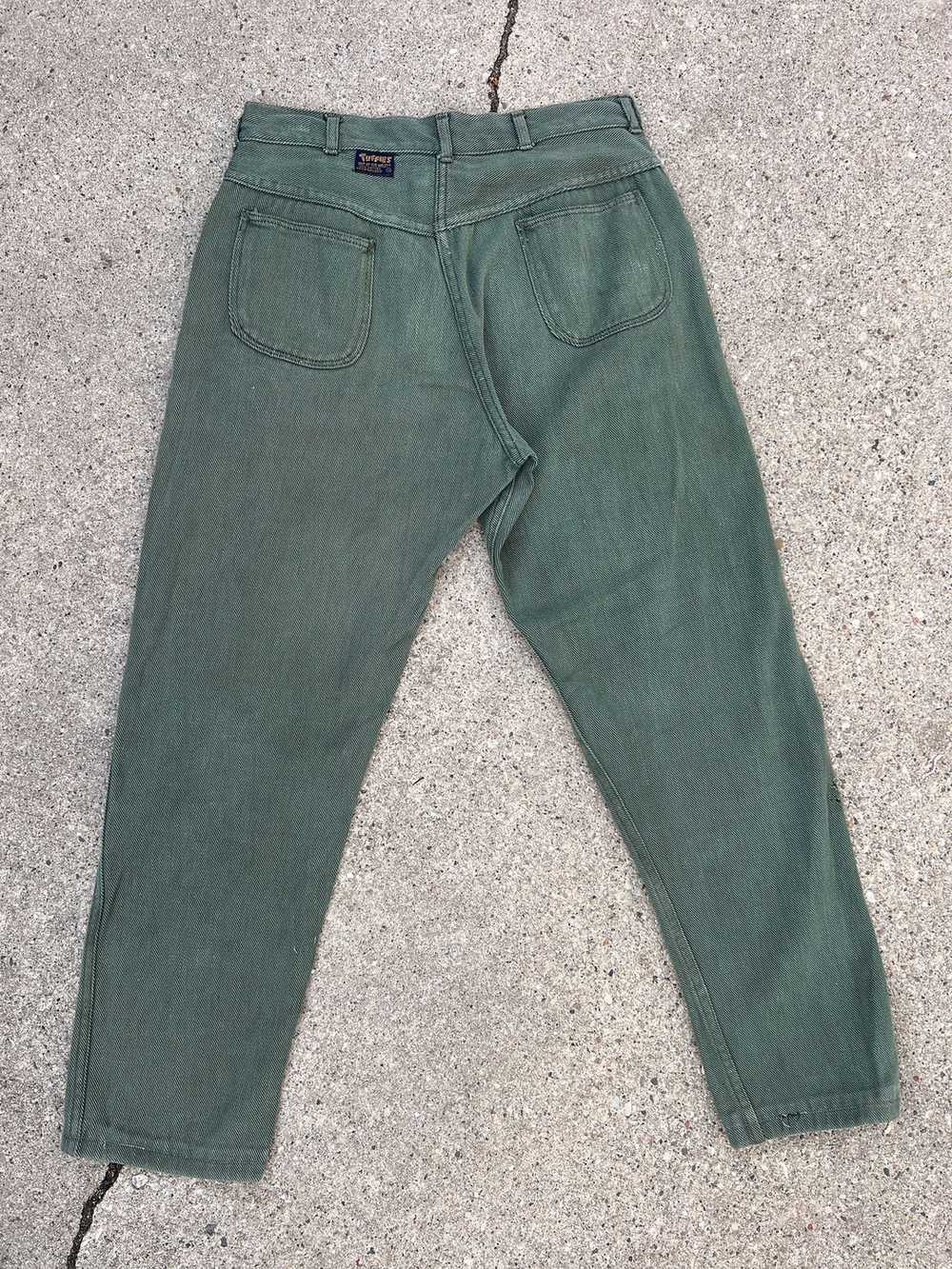 Vintage 1950's - 1960's Green Tuffies Pants, 60's… - image 4