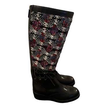 Chanel Tweed riding boots - image 1