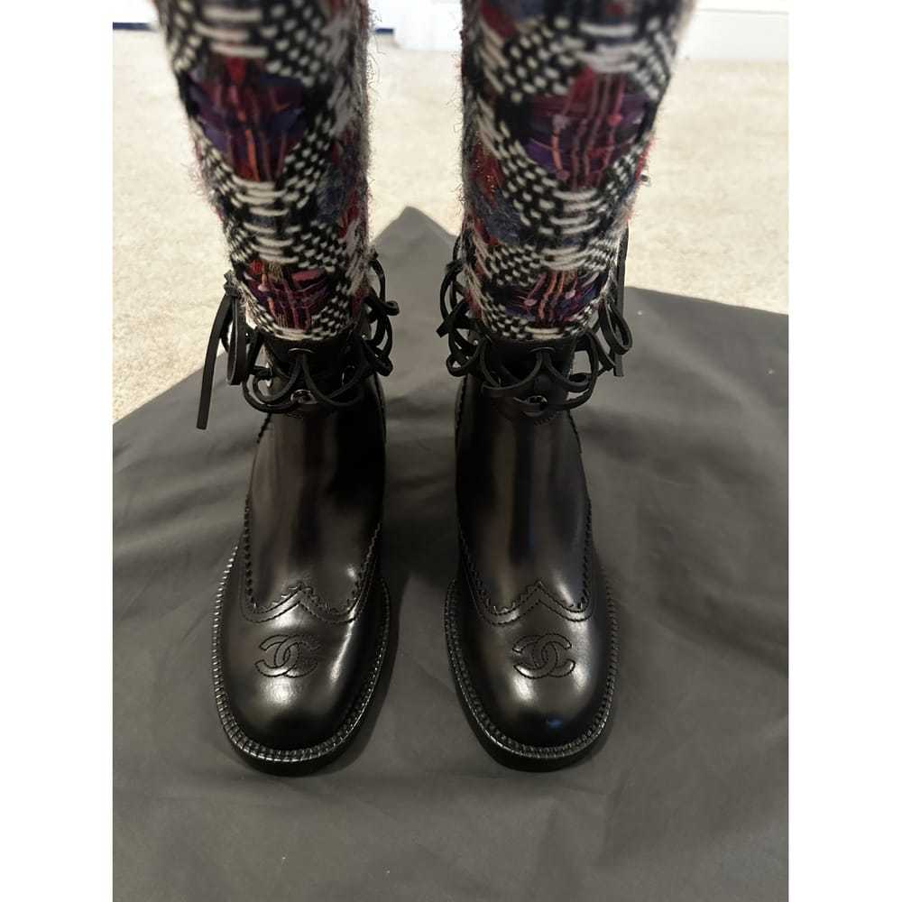 Chanel Tweed riding boots - image 2