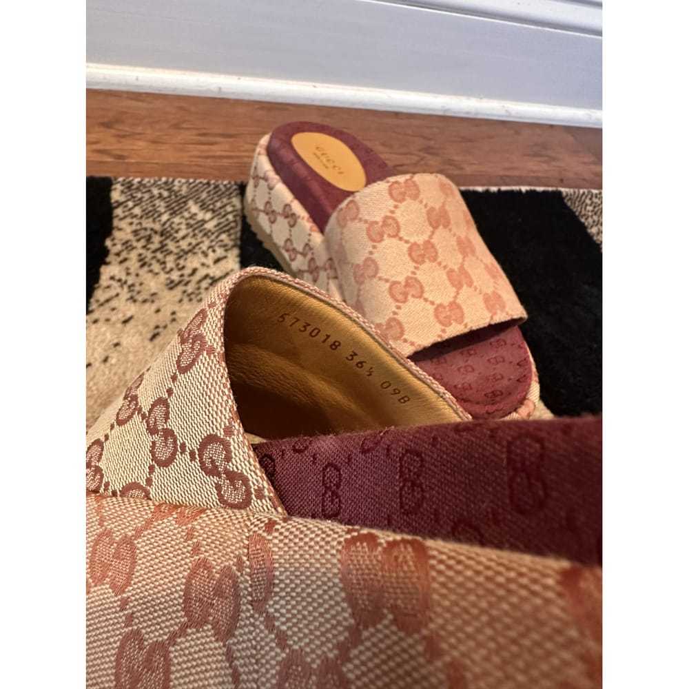 Gucci Double G cloth sandal - image 4