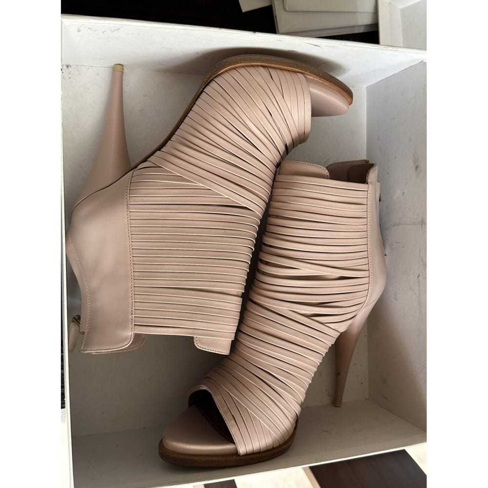 Givenchy Leather open toe boots - image 8