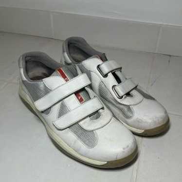 Prada sport America’s cup エナメル　ベルクロ PRADA America Cup Sneakers With Straps Black Patent Leather