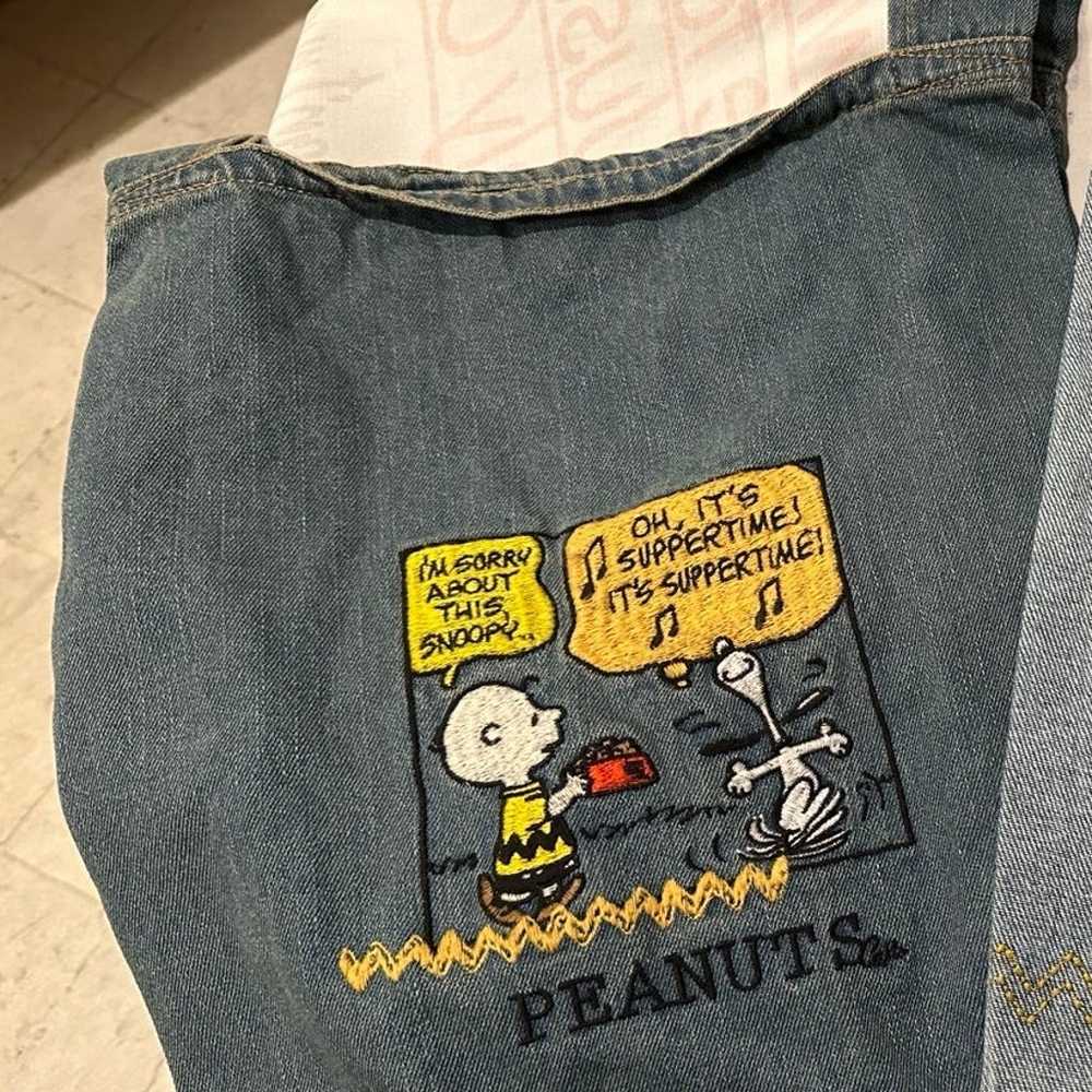 Snoopy vintage denim tote bag - image 1