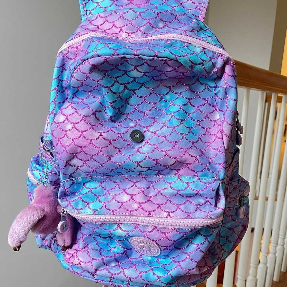 Kipling Ezra Mermaid Scales Backpack - image 4