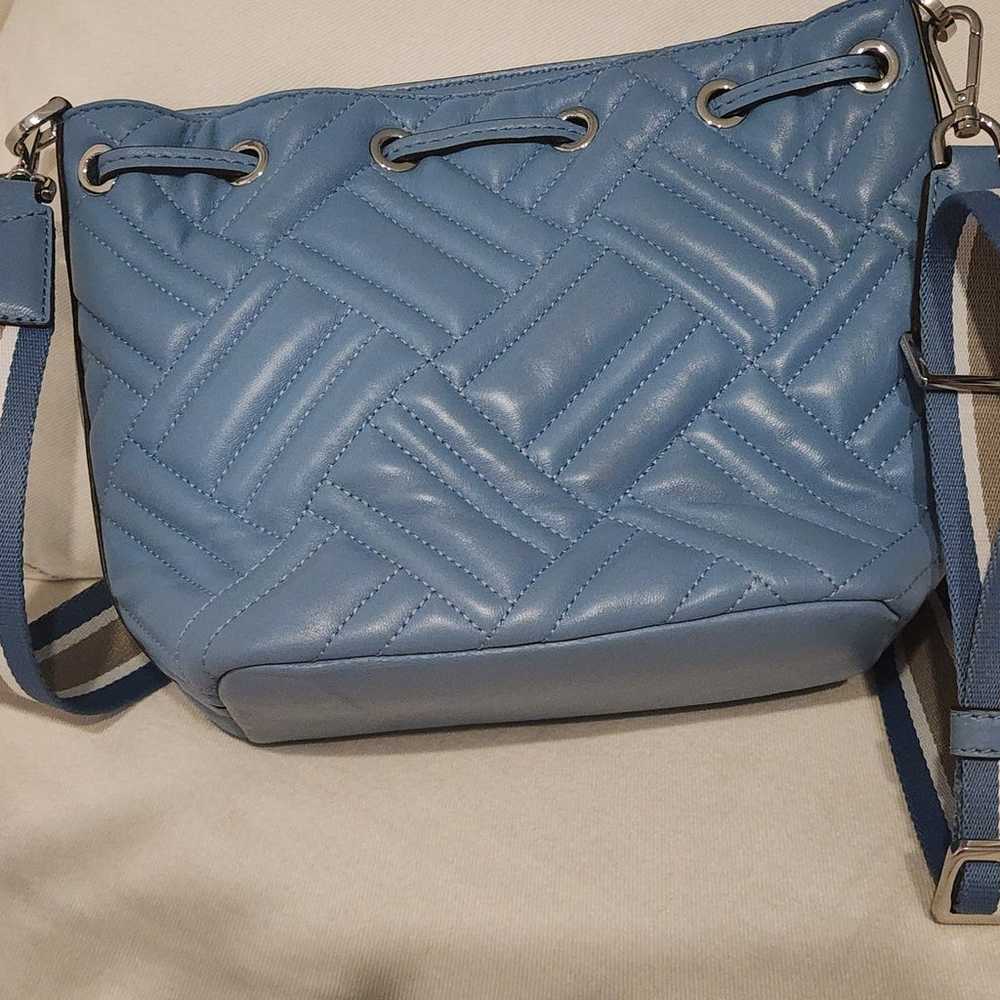 Michael Kors Bucket Bag French Blue Quilted Leath… - image 3