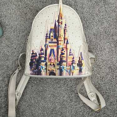 Disney 50th Anniversary Cinderella Castle Collection Loungefly Backpack & discount Ears