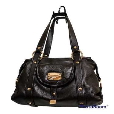 Like New Michael Kors Fulton Satchel Black Pebble… - image 1