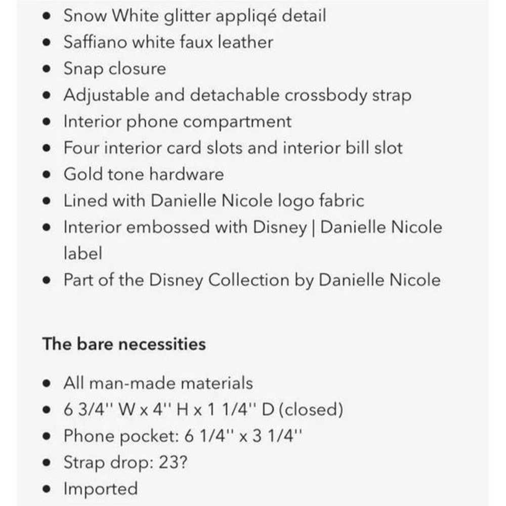 NEW NWOT Disney Snow White Phone Crossbody Bag - … - image 11