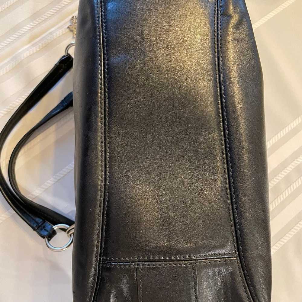 Coach leather shoulder bag - image 3