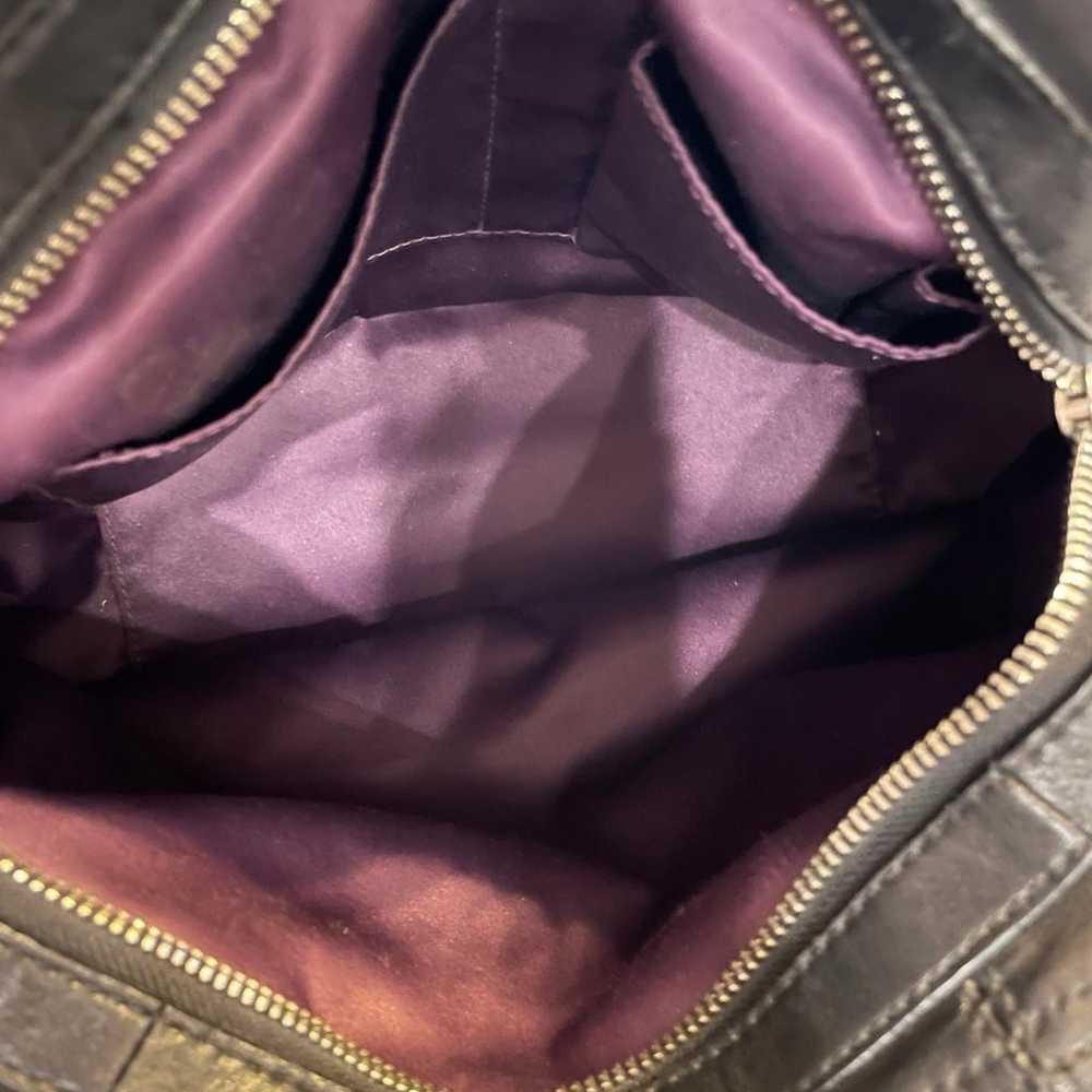 Coach leather shoulder bag - image 4