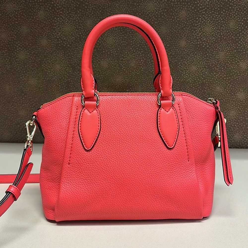 Michael Kors Sienna Leather Satchel Handbag Cross… - image 4