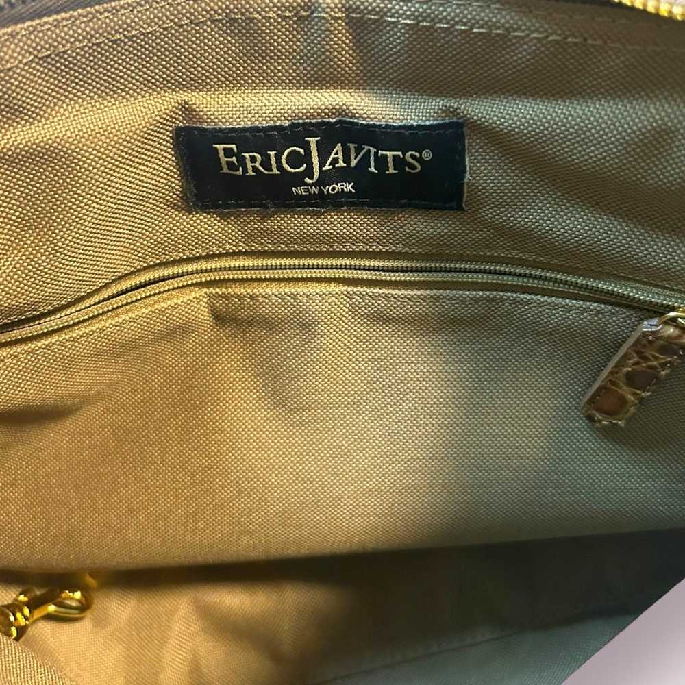 Eric Javits New York Squishee Raffia Gold Handbag - image 6