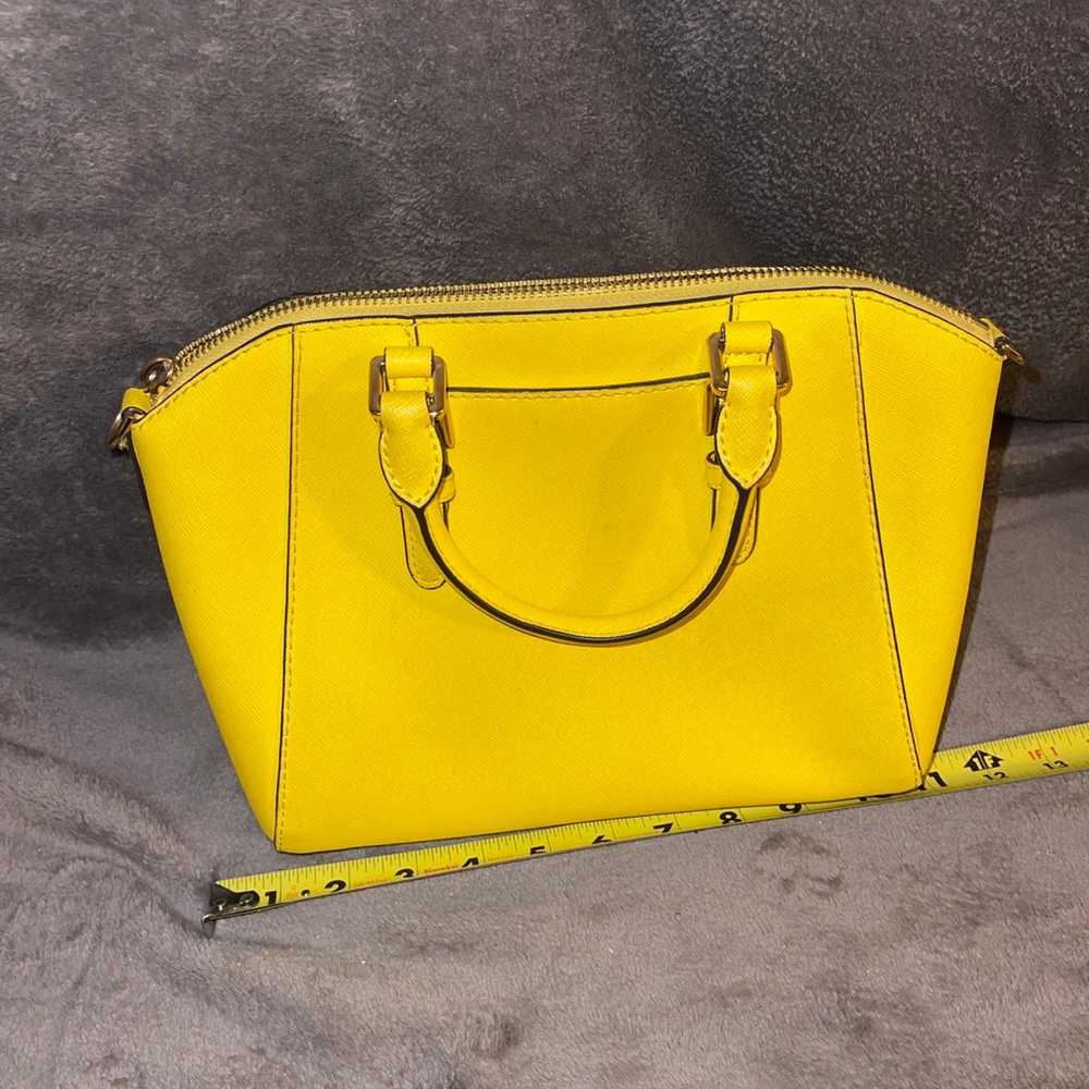 Yellow studded Michael kors ciara MD handbag mess… - image 4