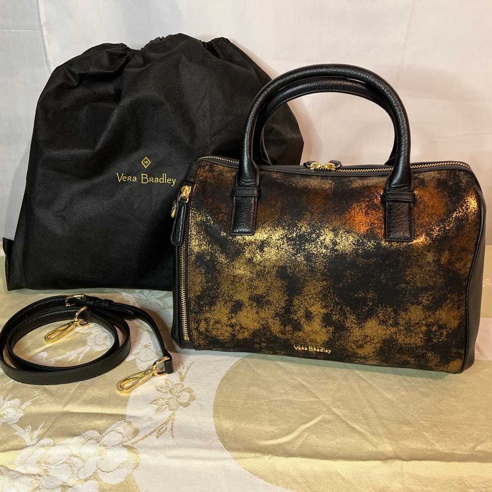 Vera Bradley Marlo Satchel Bronze Age Handbag NWO… - image 1