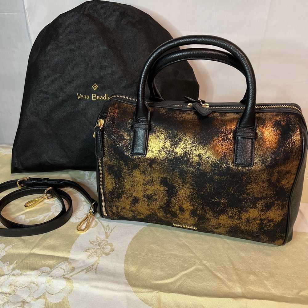 Vera Bradley Marlo Satchel Bronze Age Handbag NWO… - image 7