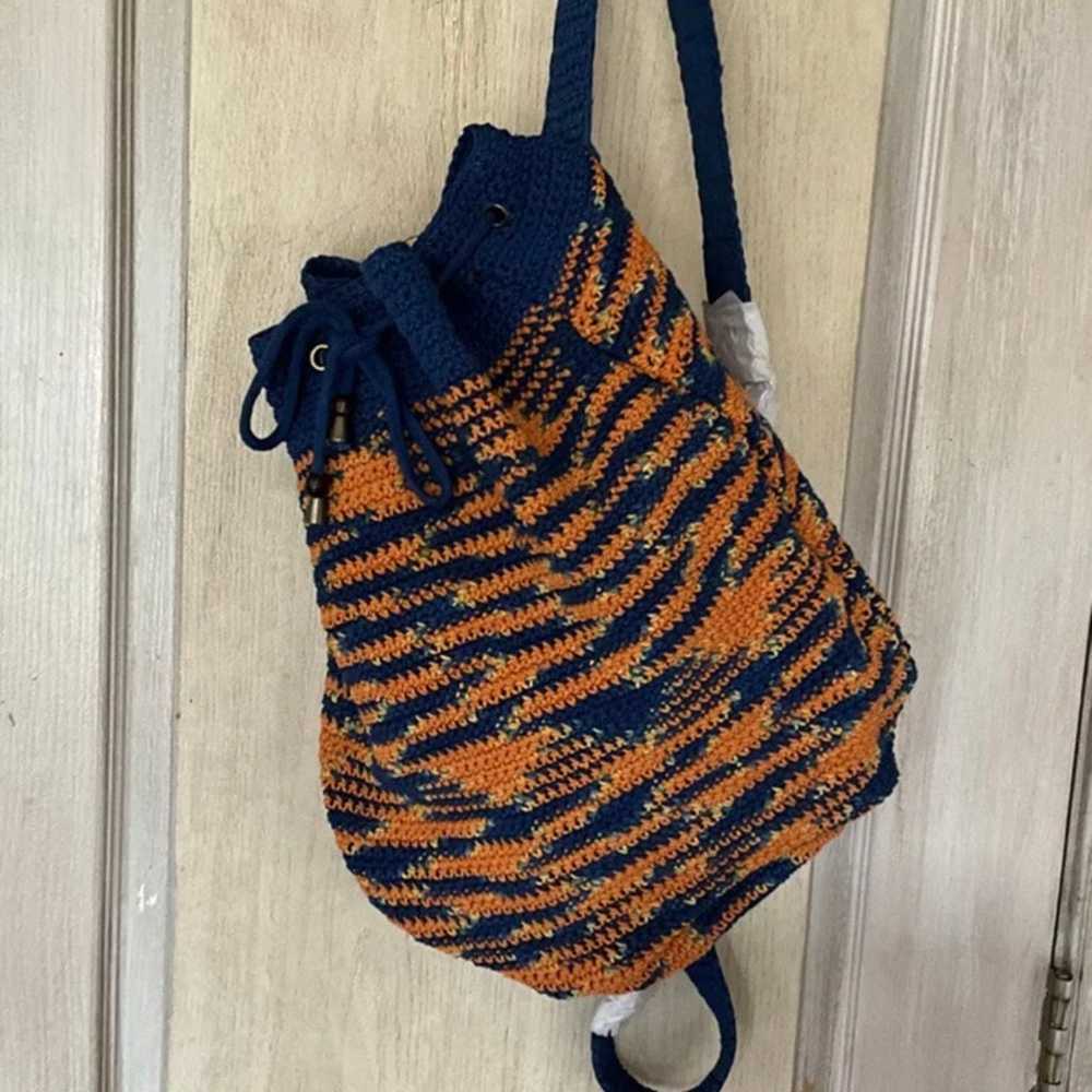 Free People Montana Crochet Backpack Bucket Bag A… - image 3