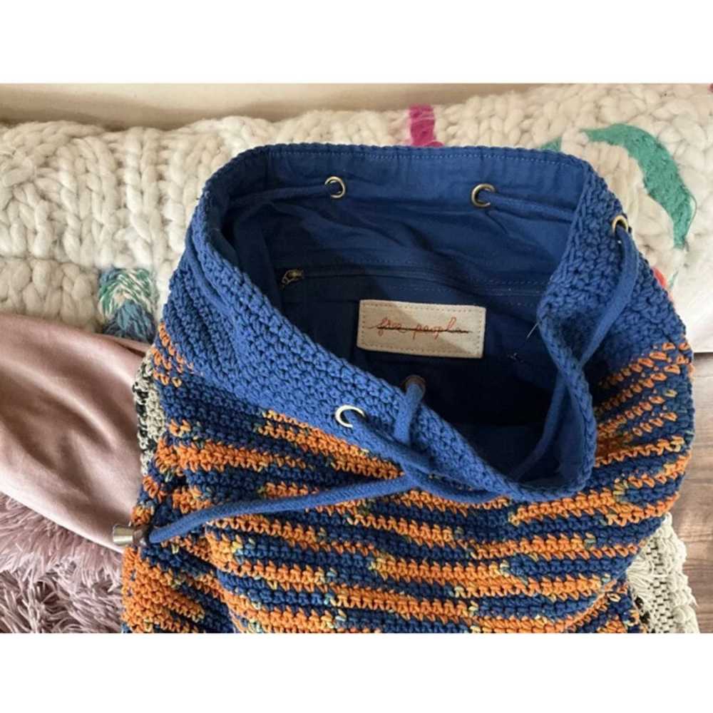 Free People Montana Crochet Backpack Bucket Bag A… - image 6