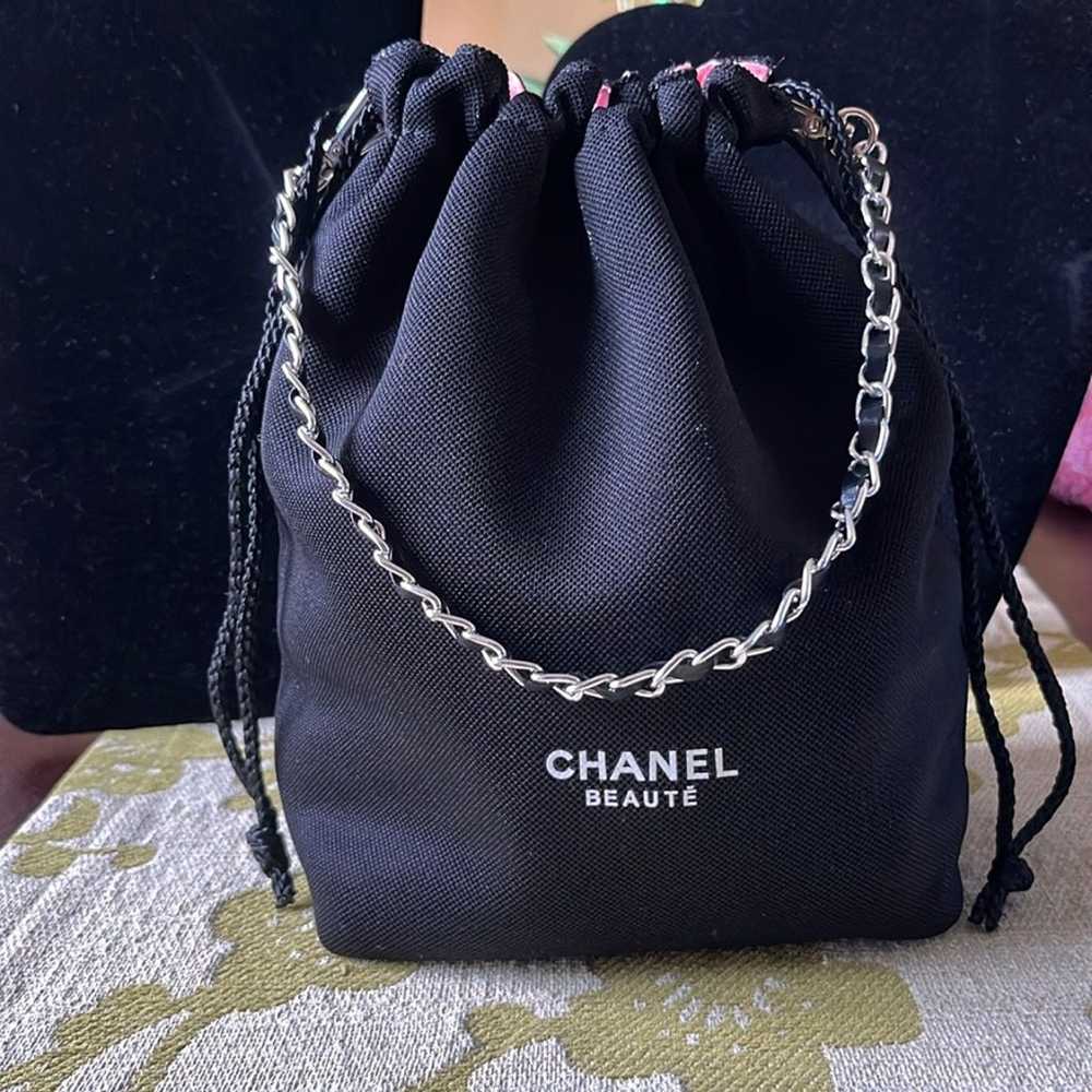 Chanel Beauté Cosmetic Drawstring Travel Pouch - image 1