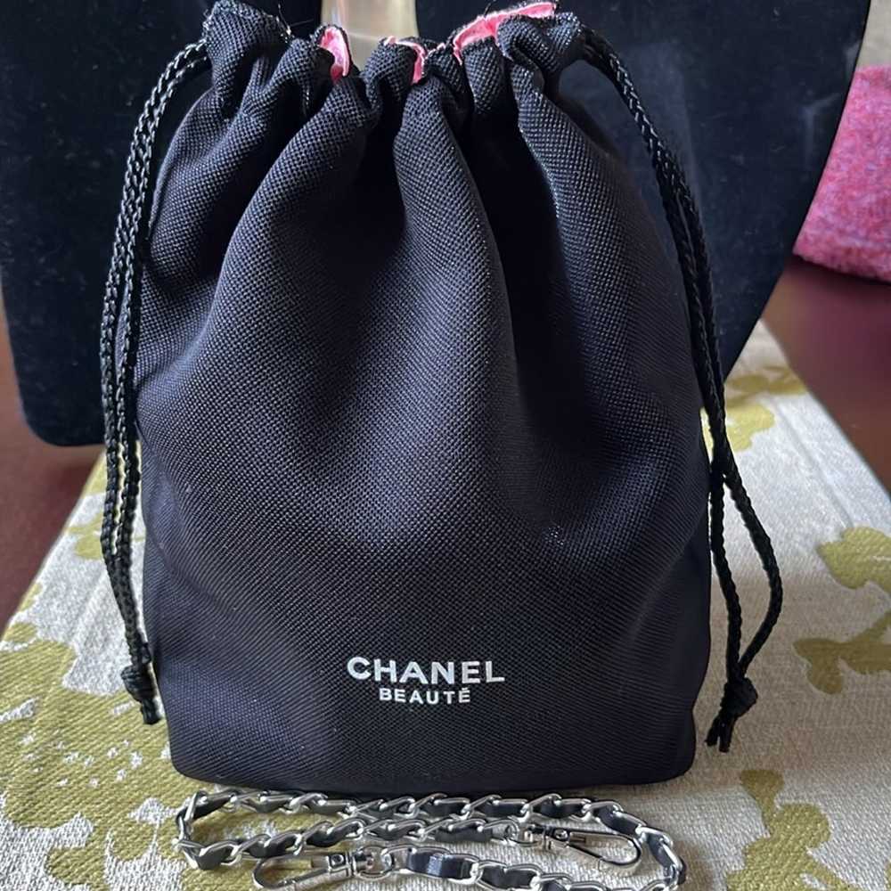 Chanel Beauté Cosmetic Drawstring Travel Pouch - image 6