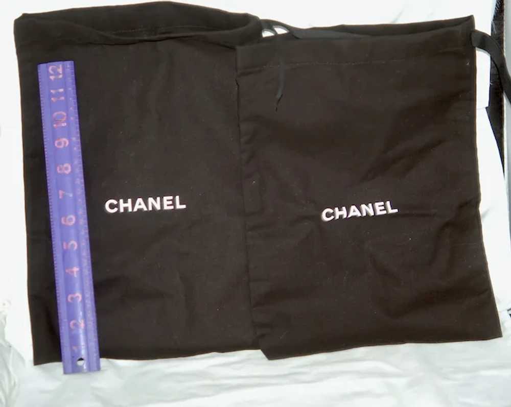 Chanel Cloth Shoe Bags 3 Pair - image 2