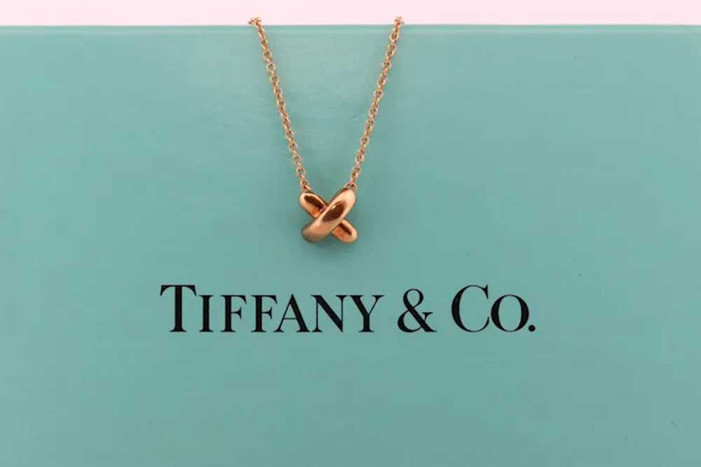 Vintage Tiffany and Co. Necklace. 18k Gold T&Co X… - image 2