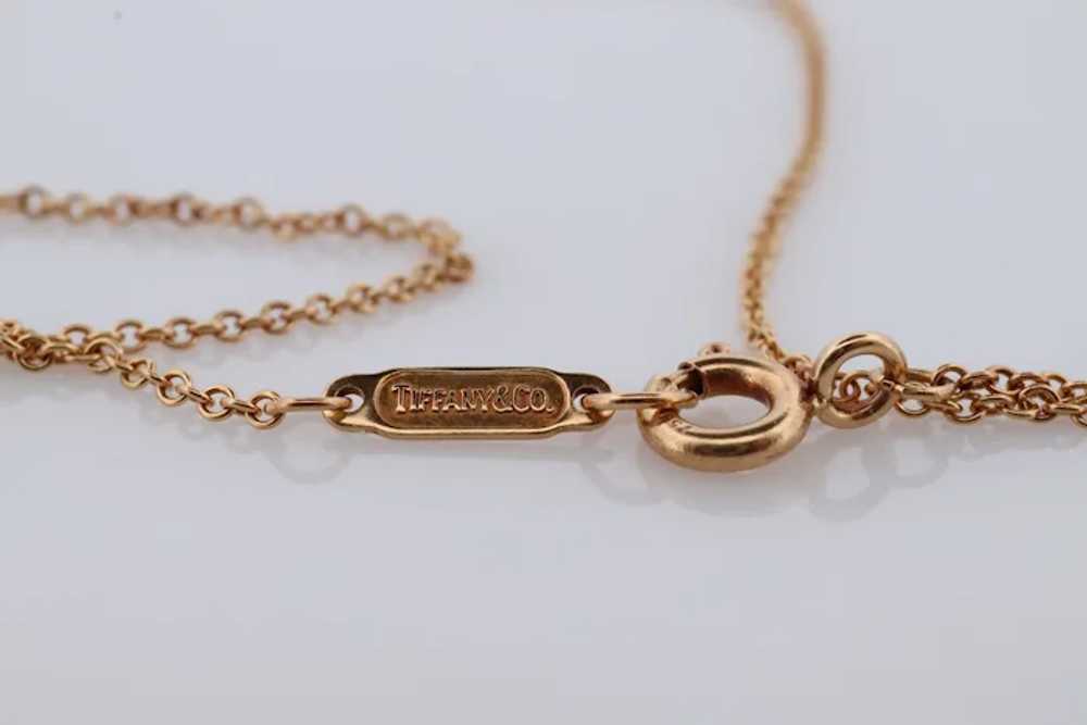 Vintage Tiffany and Co. Necklace. 18k Gold T&Co X… - image 4