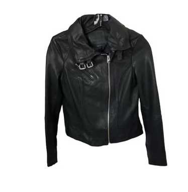 ALLSAINTS レザージャケット ジップアップ 黒 XS*ZC736 ALLSAINTS コート ジャケット LUCK LEATHER JACKET | レザー