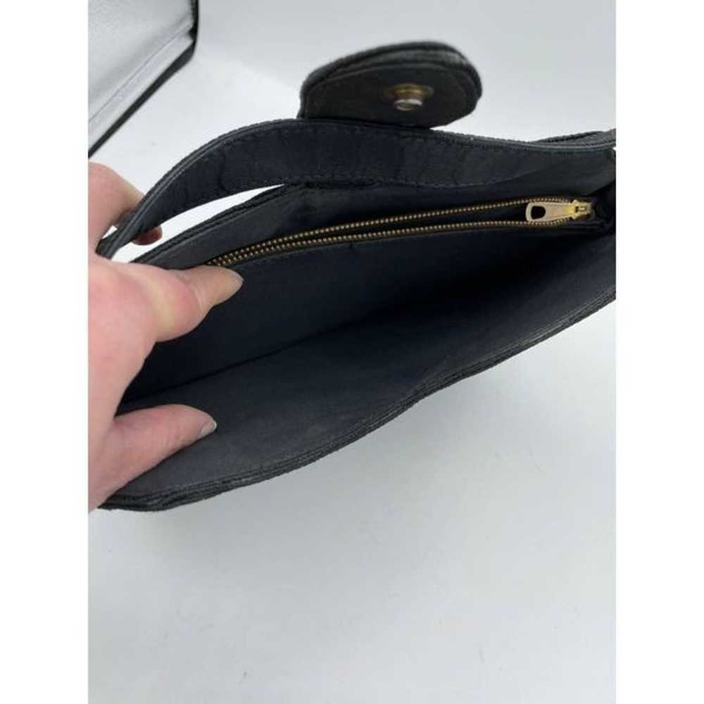 Vintage 40s 50s Genuine black rayon corde purse h… - image 3