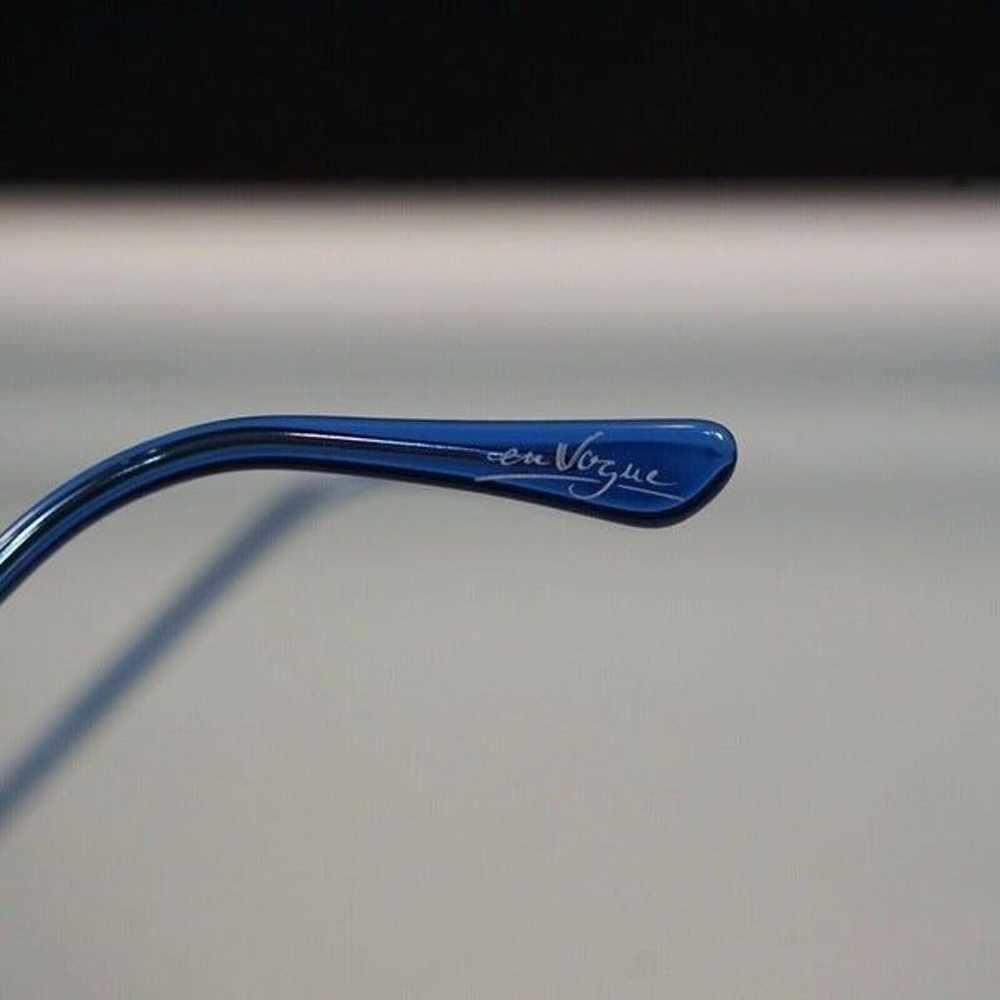 En Vogue Metzler Germany Blue Eyeglasses Frames V… - image 8