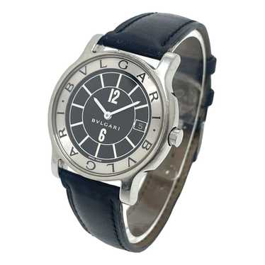 Bvlgari Solotempo silver watch