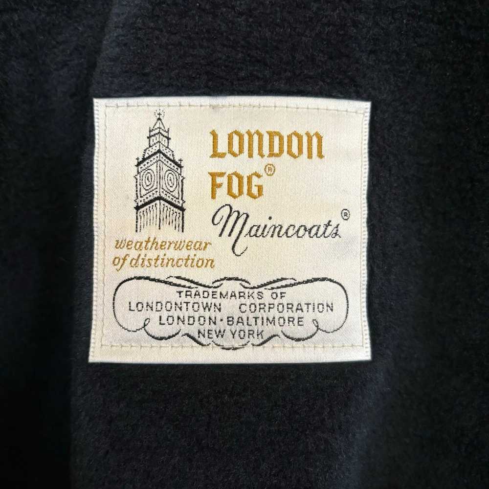 Vintage Blue London Fog Lined Trench Coat - image 4