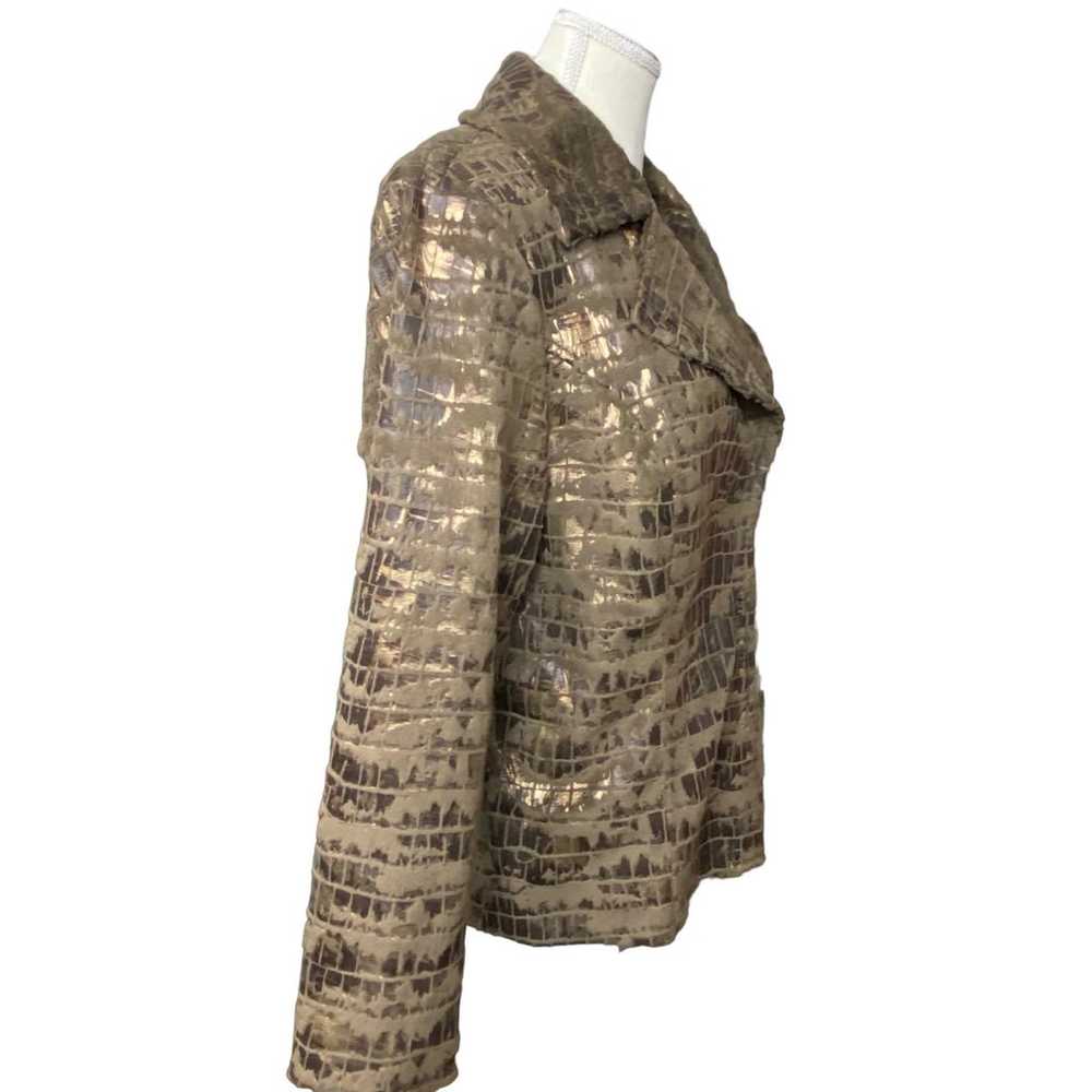 Multiples Mixed Media Jacket with Faux Fur and Me… - image 3