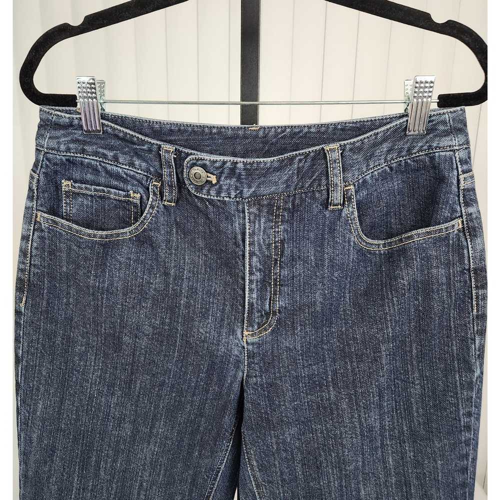 Talbots Bootcut Jeans Mid Rise Vintage Blue Dark … - image 3