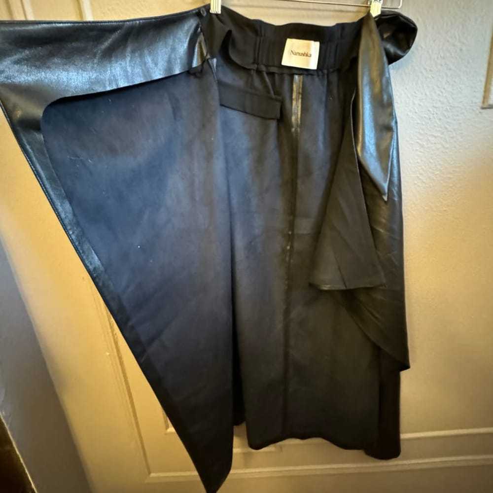 Nanushka Vegan leather mid-length skirt - image 6