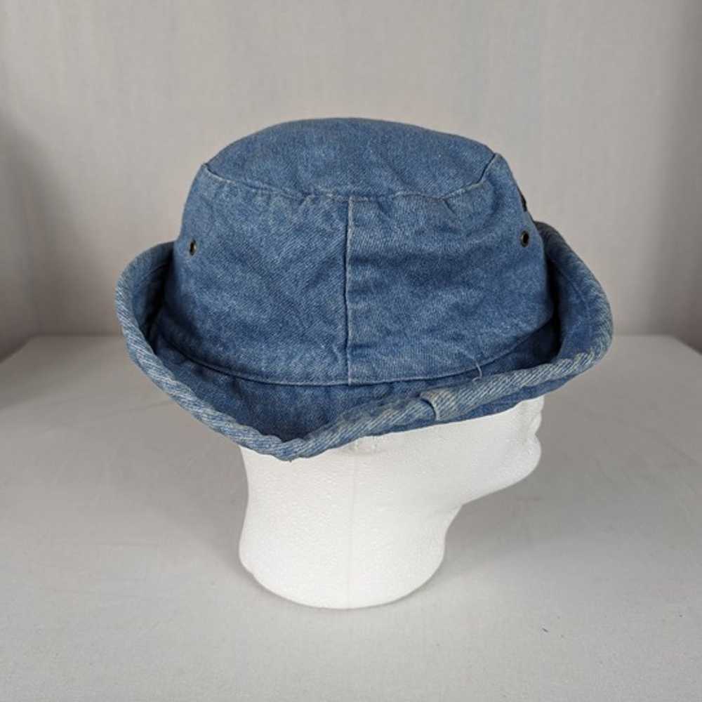 Looney Tunes Angry Taz Denim Jean Bucket Hat 100%… - image 5