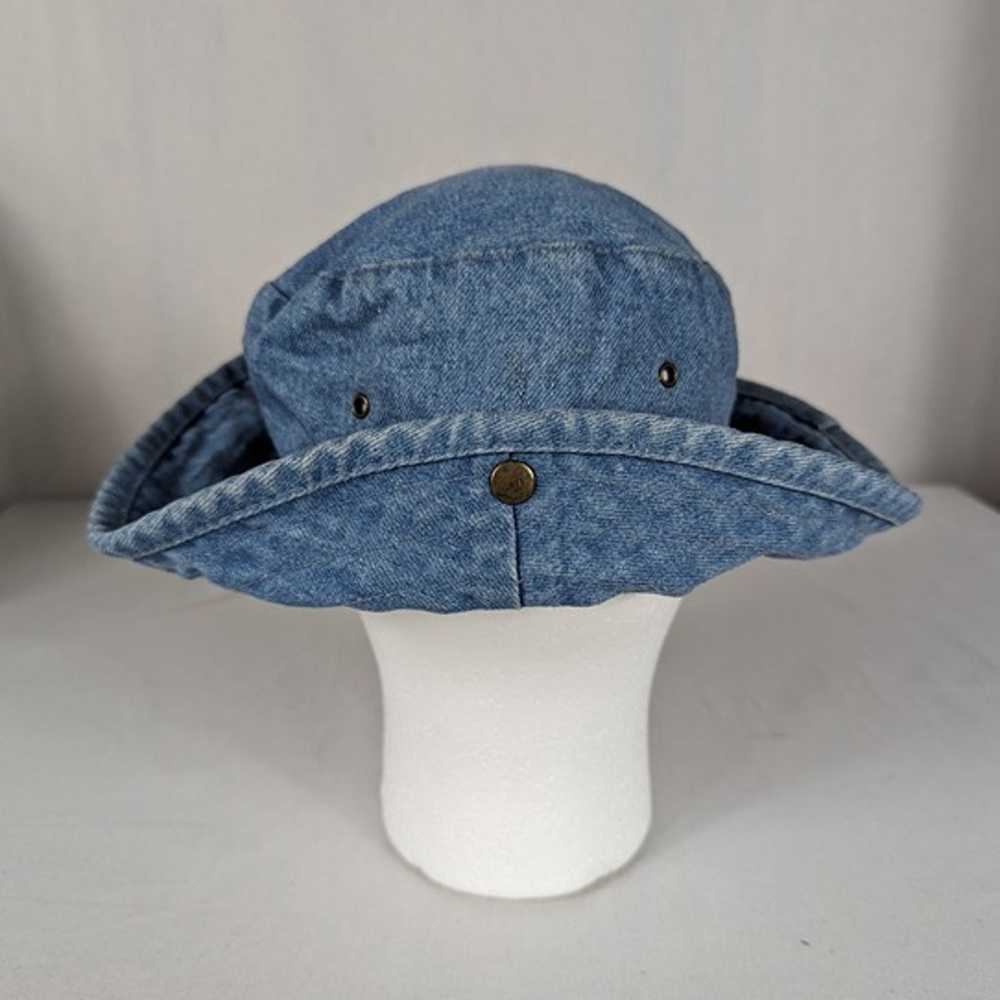 Looney Tunes Angry Taz Denim Jean Bucket Hat 100%… - image 7