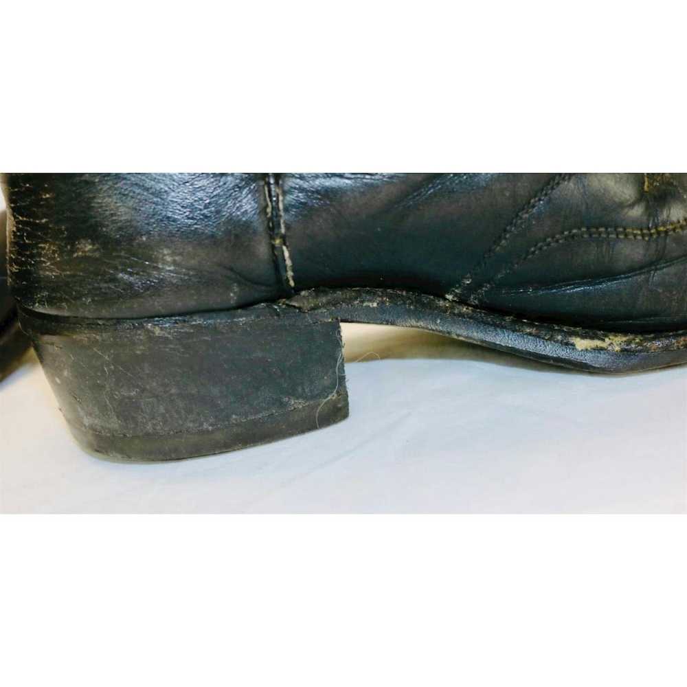 Other Vintage Biltrite Black Leather Cowboy Boots… - image 11