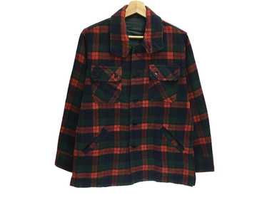 Japanese Brand Vintage 80s Checked Jacket Wool - image 1