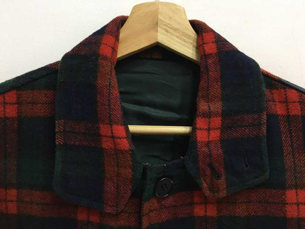 Japanese Brand Vintage 80s Checked Jacket Wool - image 9