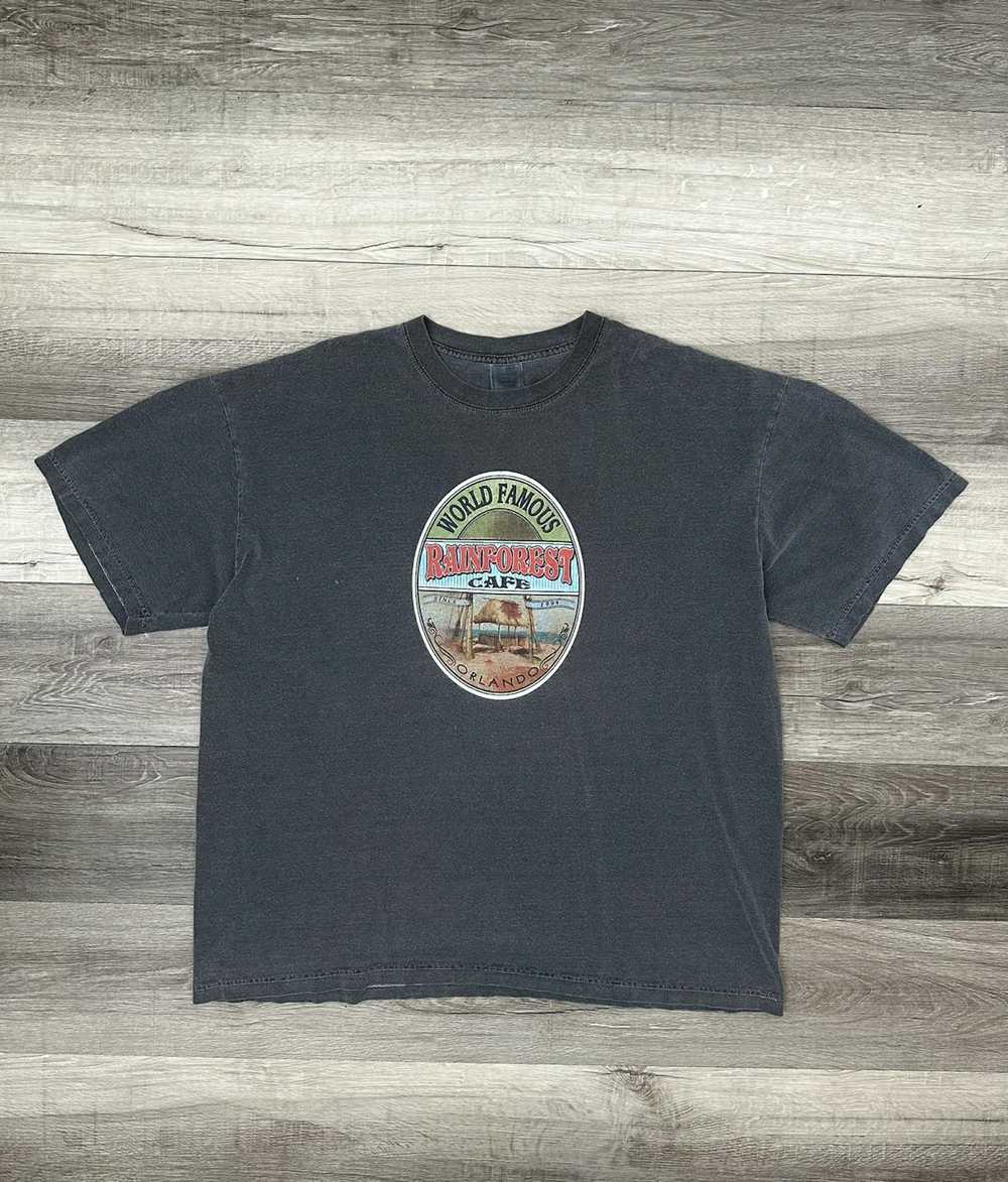 Vintage Vintage Grey Rainforest Cafe Orlando Tee … - image 1