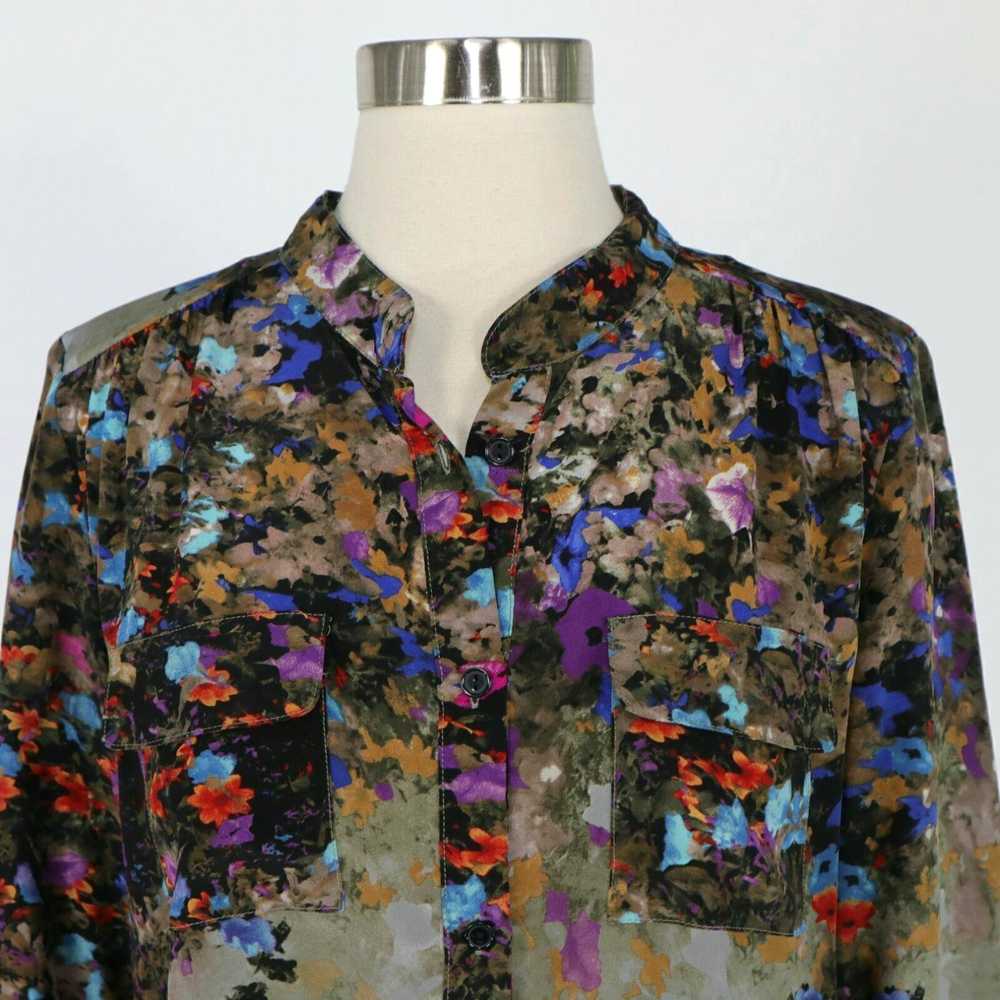 Parker Parker Silk Blouse Top Womens XS Pullover … - image 2