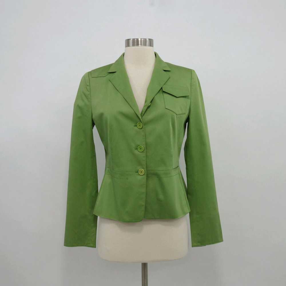 Akris Akris Punto Blazer Jacket Womens Lime Green… - image 1