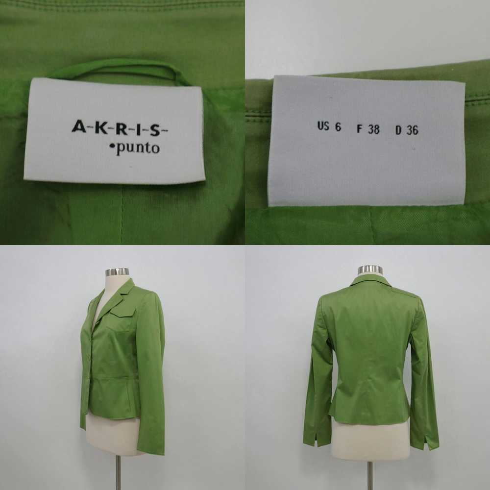 Akris Akris Punto Blazer Jacket Womens Lime Green… - image 4