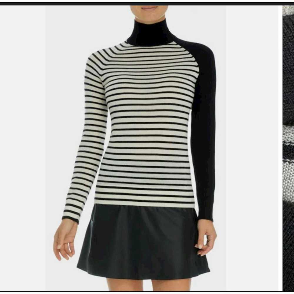 G/FORE G/Fore Colorblock Stripe Turtleneck Cashme… - image 1