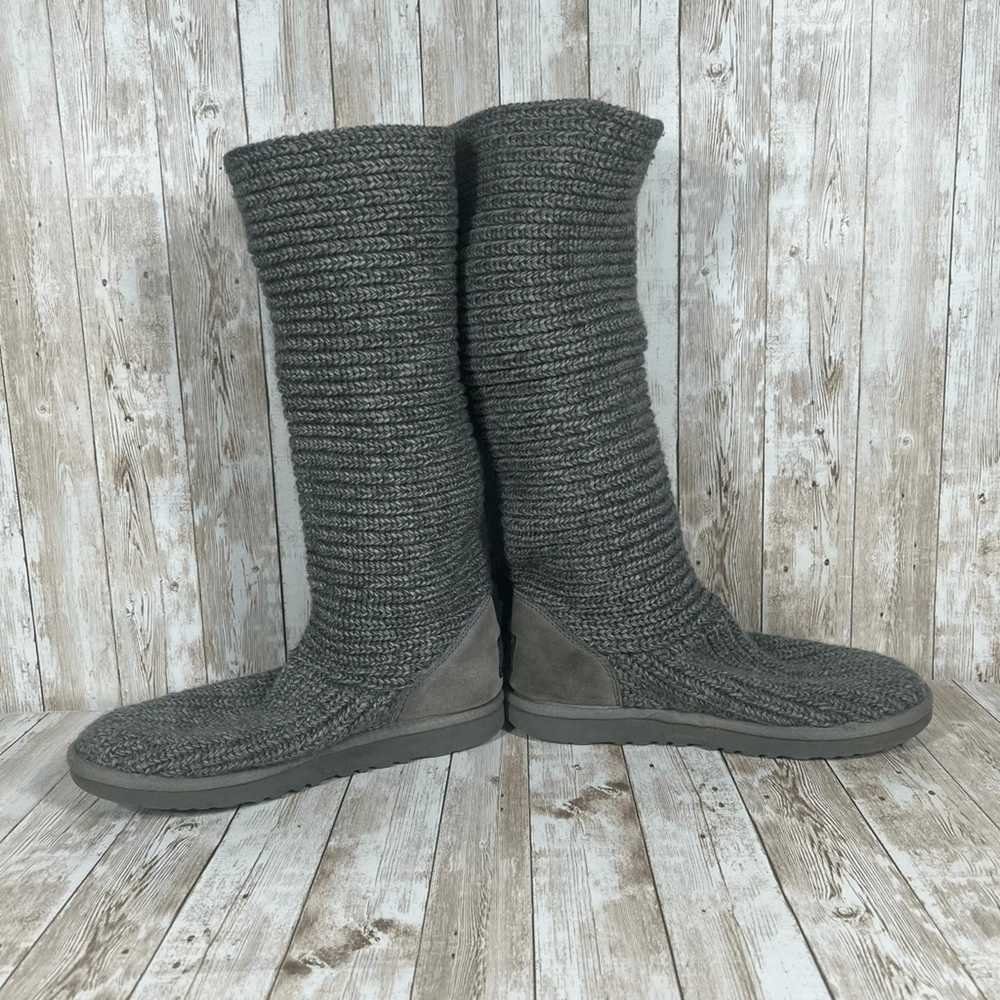 Ugg Ugg classic Cardy Boots tall knit grey womens… - image 6